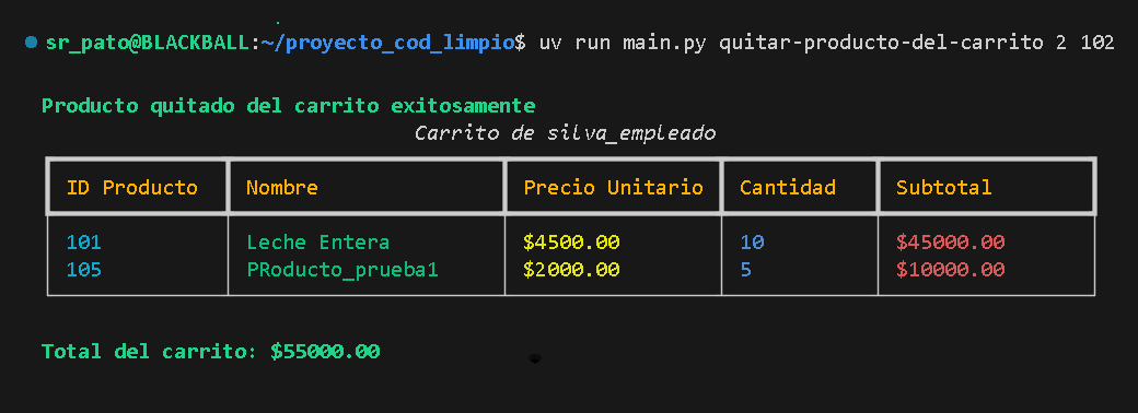 Quitar del carrito imagen